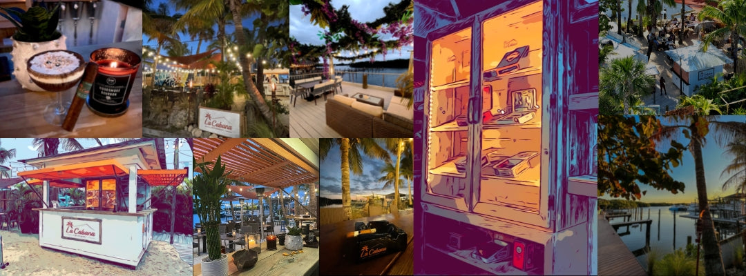 Picture of the beautiful waterfront cigar bar in St. Petersburg, FL, offering a unique and luxurious smoking experience.