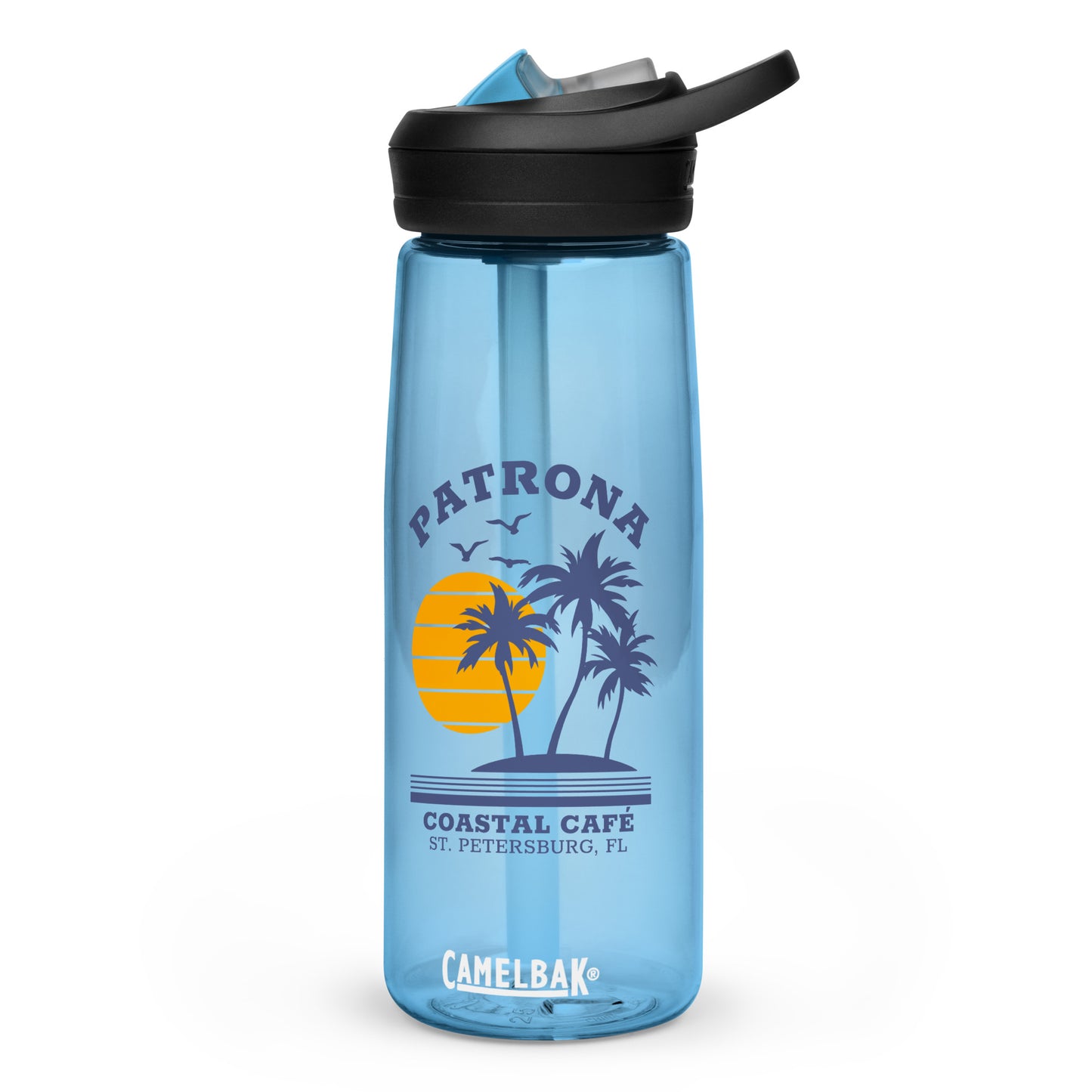 Patrona Coastal Cafe Camelback Water Bottle 25 oz.